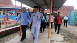 Inspektur Jenderal Kementerian Hukum dan Hak Asasi Manusia (Kemenkumham) Republik Indonesia, Ir. Razilu, M.Si meninjau kondisi Lapas Klas IIA Jambi, Selasa (30/8/22). FOTO : Dhea