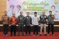 Kapolres Tanjabbar Hadiri Kunjungan Kerja Danlanal Palembang. FOTO : Humas RES