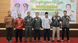 Kapolres Tanjabbar Hadiri Kunjungan Kerja Danlanal Palembang. FOTO : Humas RES