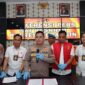 Kapolres Merangin AKBP Ruri Roberto saat menggelar Konferensi Pers, Selasa (18/7/23). FOTO : Humas