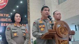 Karo Penmas Polri Brigjen Ahmad Ramadhan dalam konferensi pers di Gedung Bareskrim Polri, Jakarta, Jumat (21/7/23). FOTO : Istimewa/Net