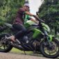 Moge Ustazd Uje dengan tipe Kawasaki Ninja ER-6N yang dikendarainya saat kecelakaan hingga akhirnya meninggal dunia dijual keluarga. [FOTO : Otomotipnet.com]
