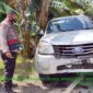 FOTO : Kondisi Motor dan Mobil yang Terlibat Kecelakaan di di jalan Lintas Tumur Kuala Tungkal-Jambi, tepatnya di Desa Muntialo RT 01, Kecamatan Betara, Kamis (27/08/20).