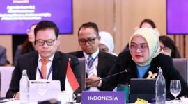 Dirjen PHI dan Jamsos Kemnaker, Indah Anggoro Putri, menghadiri rangkaian Pertemuan Menteri Ketenagakerjaan ASEAN (ALMM) ke-29 dan SLOM di Bangkok, Thailand. (FOTO : Dok. Biro Humas Kemnaker)