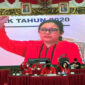 Ketua DPP PDIP Bidang Politik Puan Maharani saat mengumumkan 75 pasangan calon peserta Pilkada 2020 yang diusung partainya. (Ist/PDIP)
