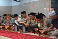 Wakapolda Brigjen Pol M Mustaqim Khotmil Rutin Bagian Pembinaan Rohani bagi Anggota Polri. FOTO : HMS