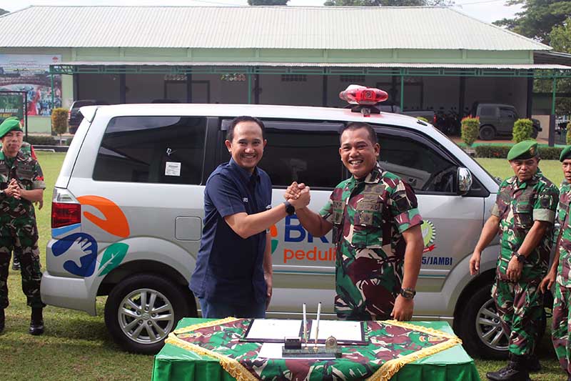 Kodim 0415/Jambi Terima Manfaat dari Program BRI Peduli TJSL. FOTO : Ist