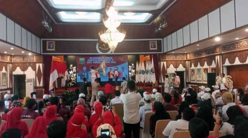 Dok. Pelepasan Kontingen KORMI Jambi Ikuti Ajang FORNAS VI di Palembang. FOTO : Ist