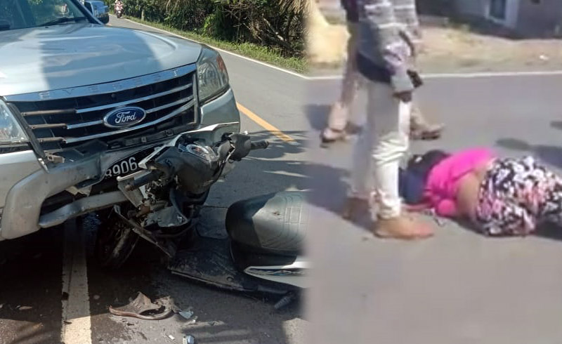 kecelakaan di Jalan Lintas Kuala Tungkal-Desa Muntialo, Kecamatan Betara, Kabupaten Tanjabbar.