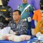 TNI AL Gagalkan Penyelundupan 5,4 Kg Sabu dari Malaysia, Sempat Kejar-kejaran di Laut dan Tembakan  . FOTO : Dok. LANAL