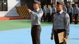 Lapas Kelas II B Kuala Tungkal Menggelar Upacara Peringatan Hari Pengayoman Ke-79. FOTO : HMS