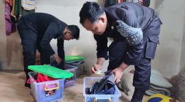 Petugas Lapas Jambi Gelar Razia Blok Hunian Warga Binaan Guna Deteksi Dini Potensi Gangguan Kamtibmas. FOTO : HMS