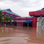 Lapas Kelas IIA Manado Tergenang Banjir pada Jumat (27/1/23). FOTO : HUmas