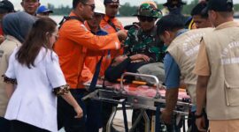 Kantor SAR Jambi Gelar Latihan SAR Gabungan Kecelakaan Kapal di Perairan Tanjab Timur. FOTO : HMS