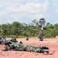 FOTO : Prajurit Korem 042/Gapu Jambi Saat Mengikuti Latihan tembak senjata laras panjang jenis SS1 buatan PT Pindad, Selasa (30/03/21).