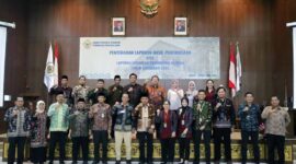 Acara  Penyerahkan LHP atas LKPD Kabupaten Batang Hari TA 2021 di Kantor BPK Perwakilan Provinsi Jambi, Rabu (18/5/22). FOTO : Humas BPKP Jambi