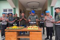 Sinergitas TNI-Polri di Jambi Kian Erat, Propam Polda Jambi Ucapkan Selamat Ulang Tahun ke-79 untuk Denpom II/2. FOTO : Viryzha