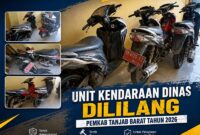Pemerintah Kabupaten Tanjung Jabung Barat akan melaksanakan lelang terbuka (Open Bidding) terhadap 34 unit kendaraan dinas roda dua milik daerah. (FOTO: Dok. Istimewa LT)
