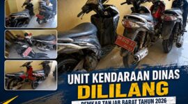 Pemerintah Kabupaten Tanjung Jabung Barat akan melaksanakan lelang terbuka (Open Bidding) terhadap 34 unit kendaraan dinas roda dua milik daerah. (FOTO: Dok. Istimewa LT)