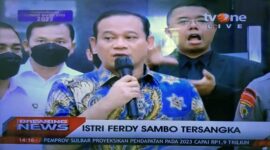 Irwasum Polri Komjen Pol Agung Budi Maryoto dalam konferensi pers di Mabes Polri, Jakarta, Jumat (19/8/22). FOTO : Tangkapan Layar