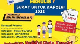 Polri Gelar Lomba Menulis Surat Untuk Kapolri, Ini Syaratnya. GRAFIS : Mabes Polri
