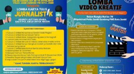 Ditpolairud Polda Jambi Gandeng PWI Kota Gelar Lomba Karya Tulis Jurnalistik dan Video Kreatif Biaya Pendaftaran Gratis. FOTO : PWI KOTA JAMBI