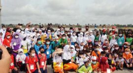 Al Haris Buka Saat Meresmikan Pembukaan Lomba Lukis Sungai Batanghari di kawasan Pasar Angso Duo, Rabu (05/01/22). FOTO : Noval