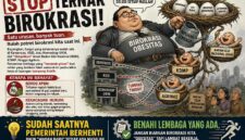 STOP TERNAK BIROKRASI!
Satu urusan, banyak tuan. Itulah potret birokrasi kita saat ini. (FOTO : Dok. Istimewa/Lintastungkal)