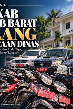 Pemkab Tanjab Barat Lelang Kendaraan Dinas, Penawaran Dibuka hingga 30 Oktober 2026