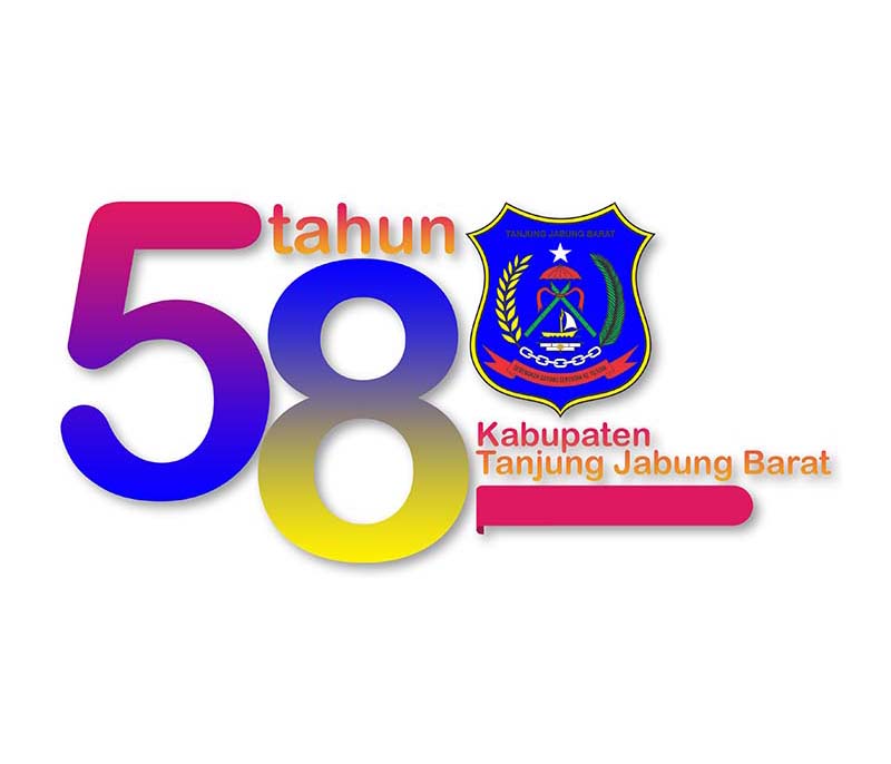 Logo HUT Kabupaten Tanjab Barat ke 58 Tahun 2023. : DOk PIM