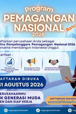 BPJS Ketenagakerjaan dan Kemnaker Buka Pendaftaran Program Pemagangan Nasional 2026 Angkatan II Batch 2