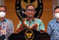 Mahfud MD : Menteri Koordinator Bidang Politik, Hukum, dan Keamanan Republik Indonesia. FOTO : Net 