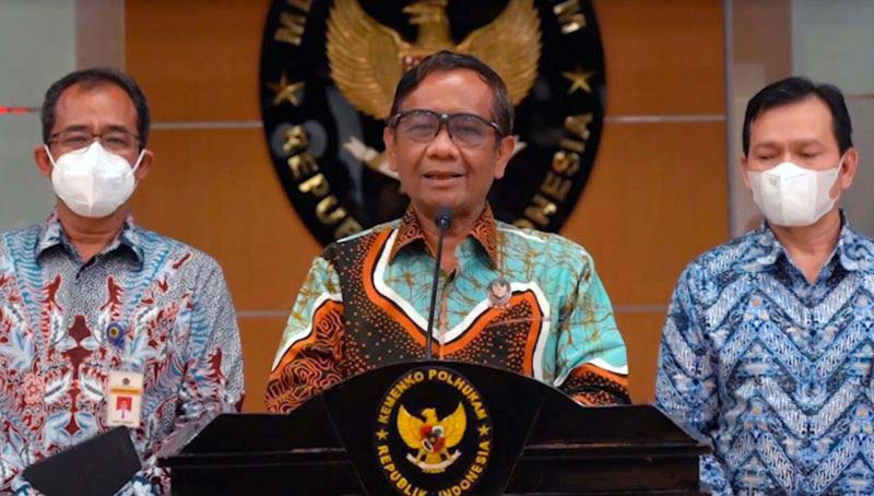 Mahfud MD : Menteri Koordinator Bidang Politik, Hukum, dan Keamanan Republik Indonesia. FOTO : Net 