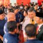 Tampak 3 Mantan Anggota DPRD Provinsi Jambi Menerima Remisi Bebas Bersyarat Saat Benbincang dengan Walikota Jambi dan Ketua DPRD Provinsi Jambi di Lapas Kelas II Jambi. FOTO : Metrojambi.
