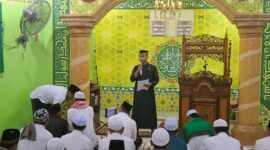 Pelaksanaan Sholat Idul Adha di Lapas Kelas IIA Jambi. FOTO : HMS