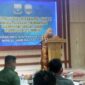 Bupati Muaro Jambi Hj. Masnah Busro  Saat Sambtuan. FOTO : Noval