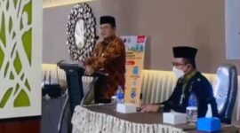 Wakil Wali Kota Jambi, Dr. H. Maulana Ketika Sambutan Membuka Training Center (TC) Terpadu Kafilah Kota Jambi Tahun 2022 di Hotel V Kota Jambi, Kamis (17/2/21). FOTO : Istimewa