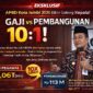Data APBD 2026 Kota Jambi menunjukkan kondisi yang sangat jomplang. Bayangkan, perbandingannya mencapai 10:1! Dari total anggaran Rp1,77 Triliun, sebesar Rp1,06 Triliun (59%) habis hanya untuk bayar gaji pegawai, sementara anggaran pembangunan cuma kebagian Rp113 Miliar. (FOTO : DOk. Ist)