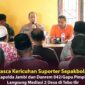 Kapolda Jambi lrjen Pol A. Rachmad Wibowo bersama Danrem 042/Gapu Brigjen TNI. Supriono saat di Tebo llir, Kabupaten Tebo, Jumat (26/8/22). FOTO : HUMAS