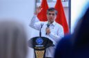 TRANSFORMASI BLK: Menteri Ketenagakerjaan (Menaker) Yassierli memberikan arahan terkait kebijakan ketenagakerjaan tahun 2026 di BBPVP Bandung, Jawa Barat, Jumat (8/5/2026). Dalam arahannya, Menaker menegaskan transformasi Balai Latihan Kerja (BLK) sebagai inkubator bisnis dan pusat pengembangan talenta guna mempercepat penyerapan tenaga kerja dan pencetakan wirausaha mandiri. (Foto: Biro Humas Kemnaker)