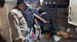 Polsek Betara Melakukan Indentifiasi di Rumah Korban. FOTO : Polsek Betara