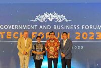 Menkumham Yasonna H. Laoly pada Government and Business Forum (GABF) di Hyatt Regency Sanur, Bali, Kamis (10/08/2023). FOTO : BIRO HUMAS