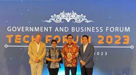 Menkumham Yasonna H. Laoly pada Government and Business Forum (GABF) di Hyatt Regency Sanur, Bali, Kamis (10/08/2023). FOTO : BIRO HUMAS
