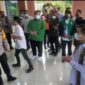 Menteri BPN/Bapenas Kunjungi Jambi, Gubernur Jambi Sambut di Bandara, Sabtu (19/3/22). FOTO : Noval