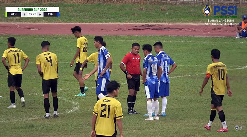 Gol Tunggal Merangin Hancurkan Mimpi Laskar Selempang Merah ke Final!. FOTO : LT