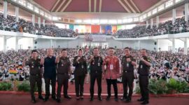 Program Jaksa Masuk Kampus Kejati Jambi Disambut Antusias Mahasiswa Baru UNJA. FOTO : Dok/Ist
