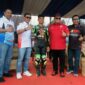 Kapolda Jambi Irjen Pol. Rusdi Hartono Saat Acara Membuka Kejuaraan Road Race Sumetera Cup Prix Nasional Championship 2023 di Zabag,Sabtu (26/8/23). FOTO : Hms/Ilham