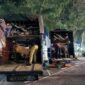 36 Unit Sepeda Motor Bodong Untuk Dikirim ke Medan Tim Resmob Ditreskrimum Polda Jambi di Jalan Sumberejo, Mayang Mangurai, Kec. Alam Barajo, Kota Jambi Rabu (26/7/23) sekira pukul 22.00 WIB. [FOTO : Humas/Dhea]