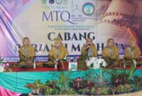 Cabang Berjanzi Marhaba Musabaqah Tilawatil Qur’an (MTQ) ke-50 tingkat Provinsi Jambi di Kabupaten Tanjab Barat. FOTO : Istimewa