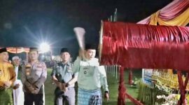 Wabup Tanjabbar H. Harian, SH membuka secara resmi Musabaqah Tilawatil Qur'an (MTQ) ke-15 Tingkat Kecamatan Muara Papalik, Minggu malam (11/6/23). FOTO : Ist